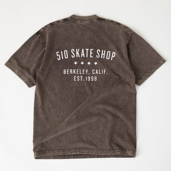 Vintage Label Tee (Mineral Wash Brown) - 510 Skateboarding