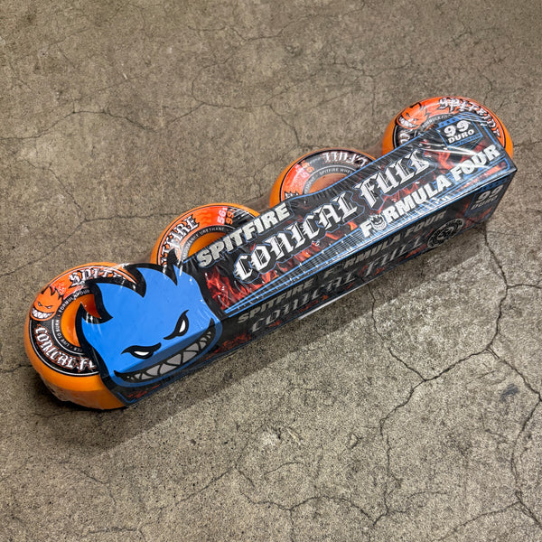 Spitfire Conical Full F499 Wheels (Orange) 56mm - 510 Skateboarding