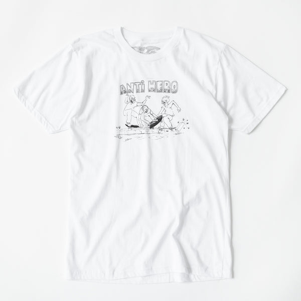 Antihero Curb Pit Tee (White/Black) - 510 Skateboarding