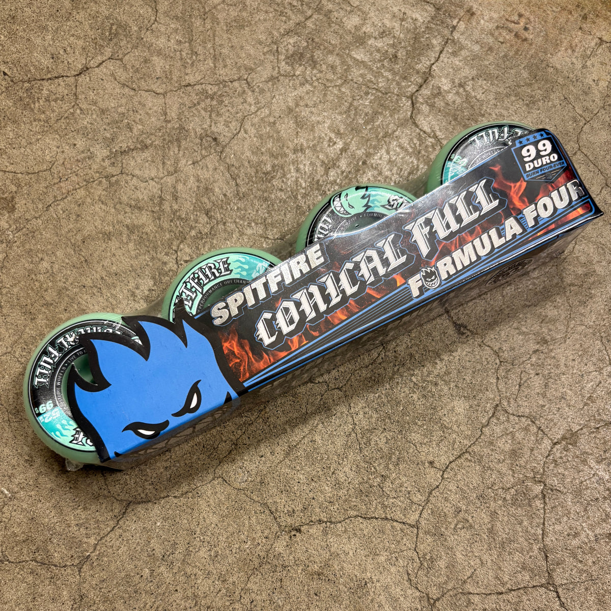Spitfire Conical Full F499 Wheels (Teal) 52mm