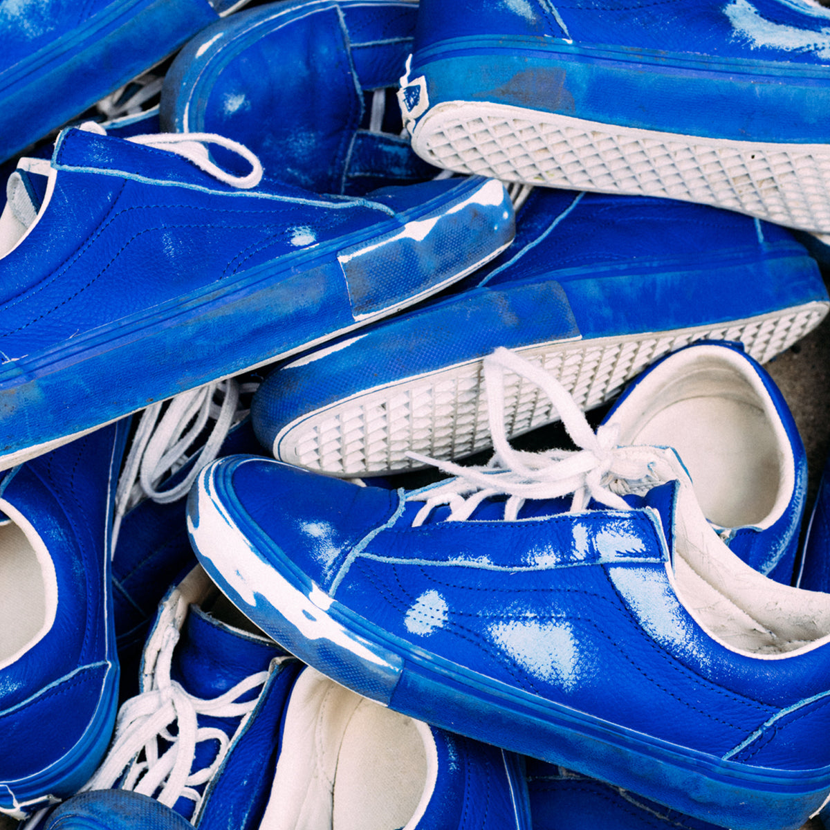 Skate Old Skool Ghillie 2risers (Navy/White)