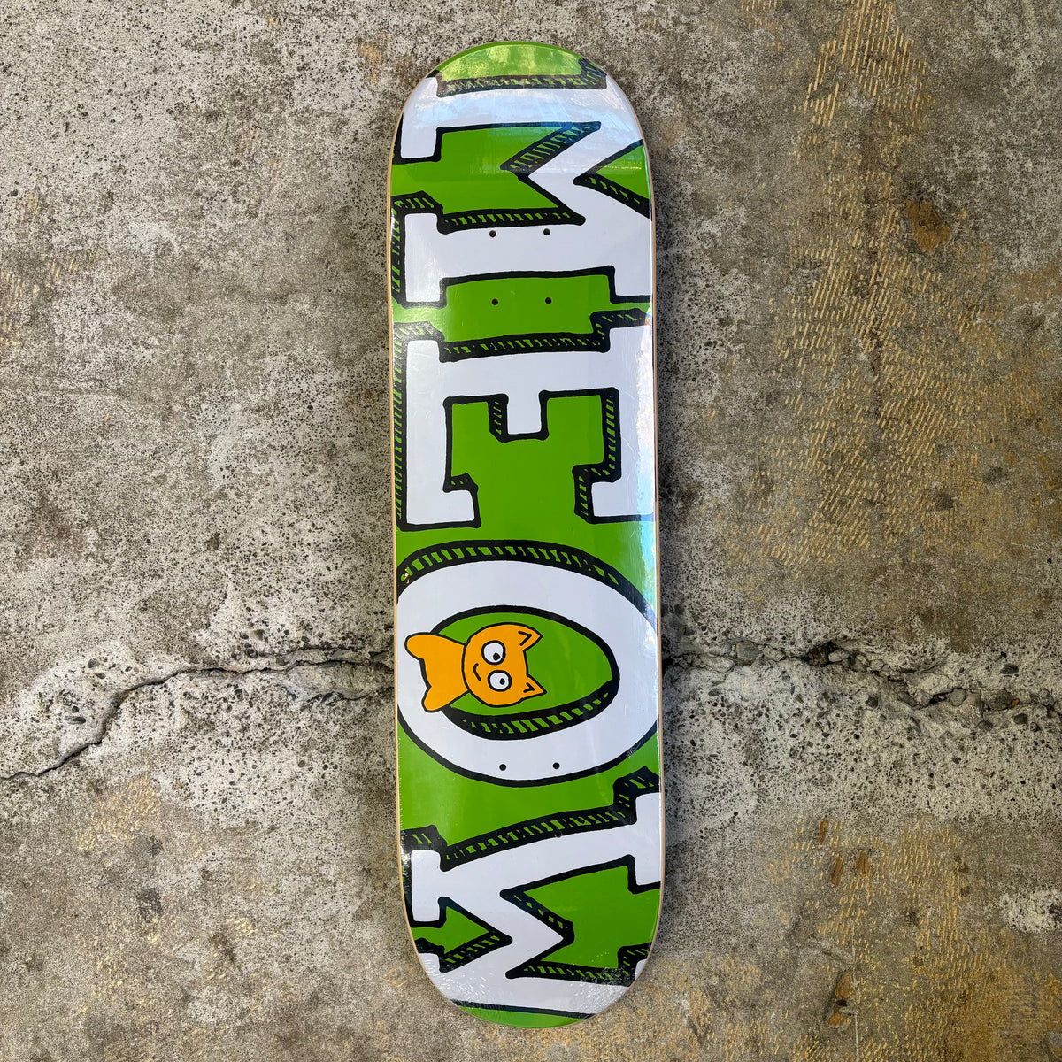 Meow Brand Logo Deck 8.25 (Green)