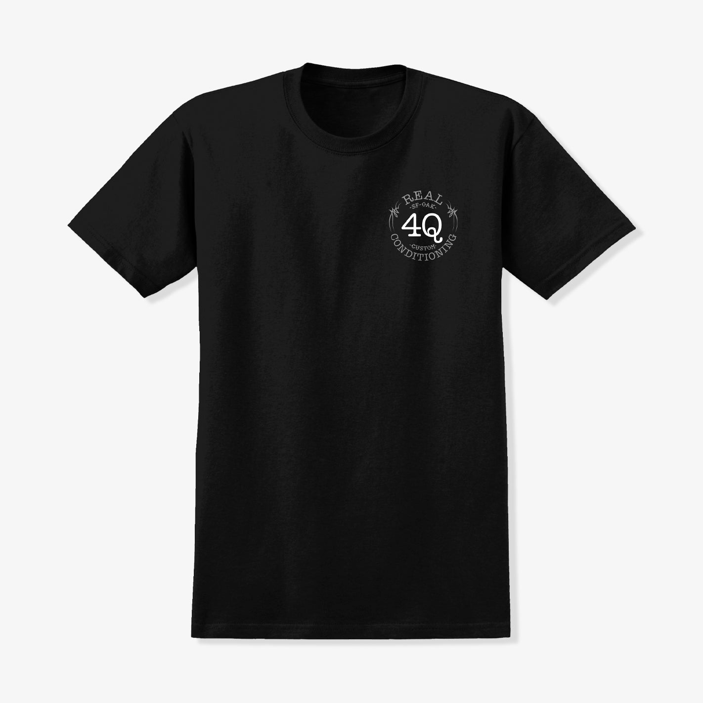 Real REAL X 4Q Tee (Black) - 510 Skateboarding