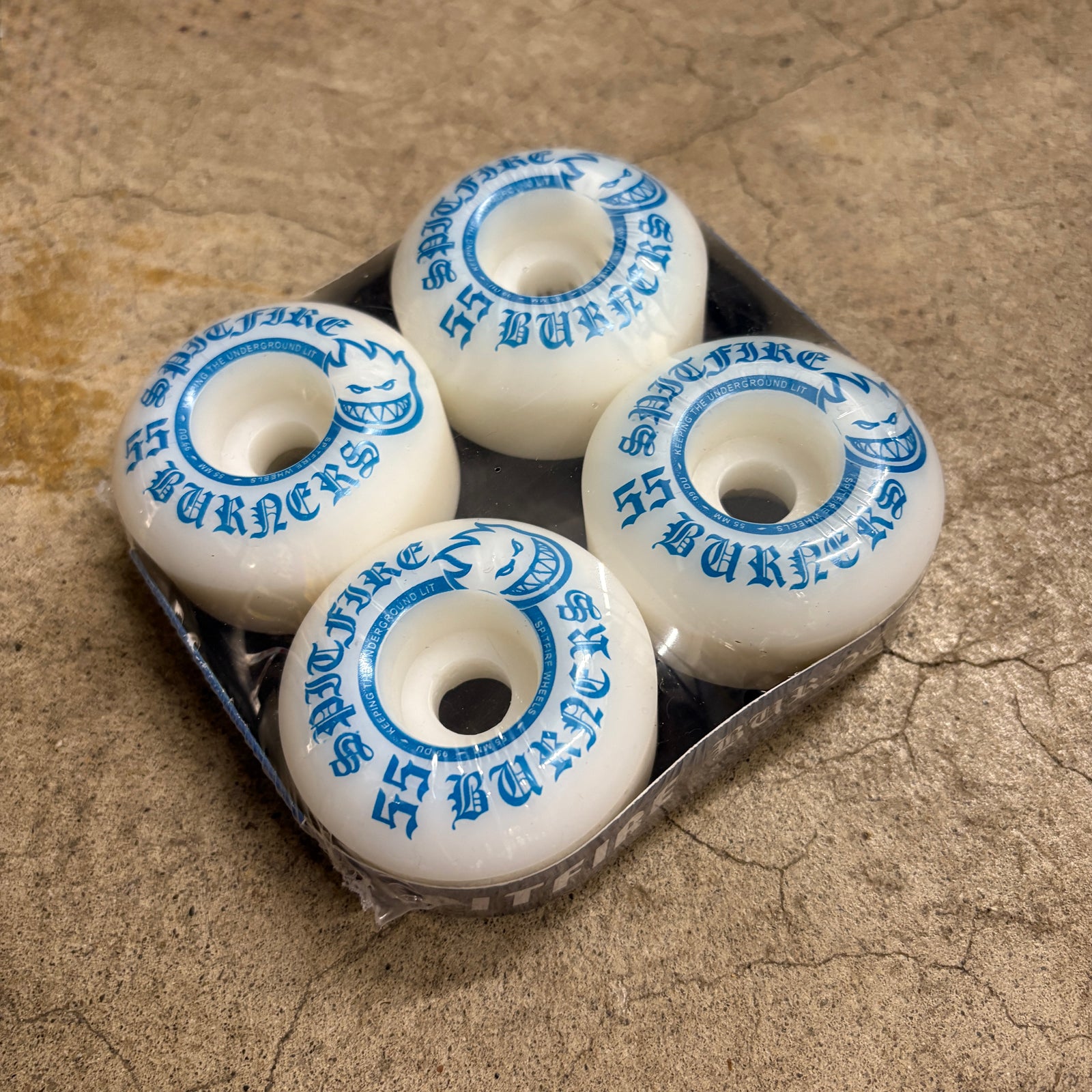  - Spitfire Burner Wheel 55mm (Blue/white)