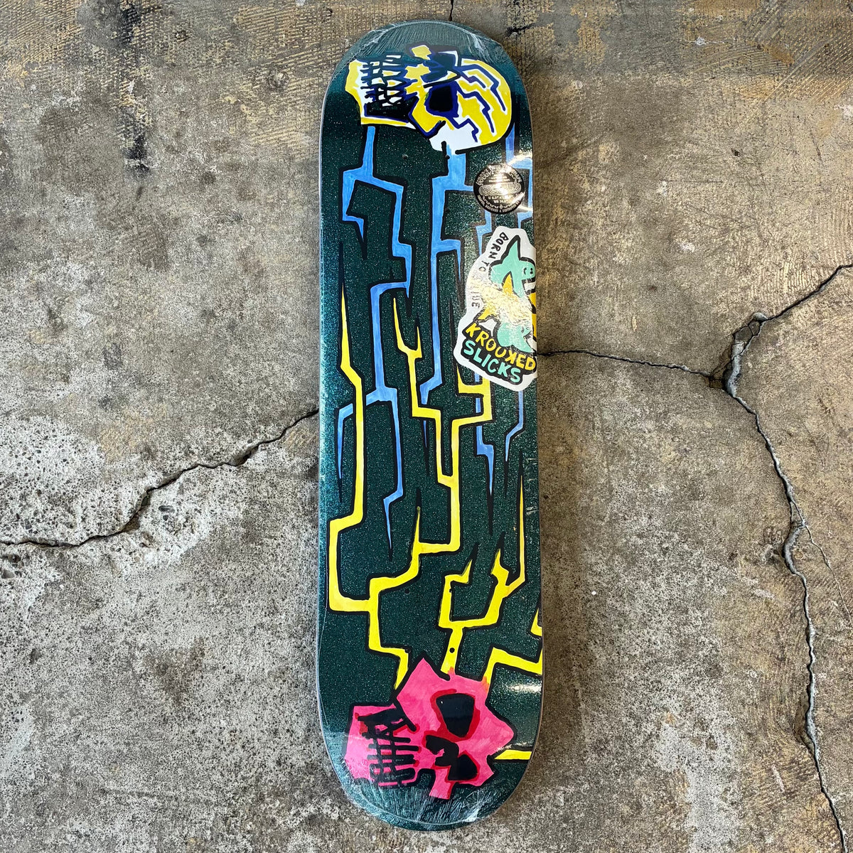 Krooked Worrest Skull Slick TT Deck 8.38