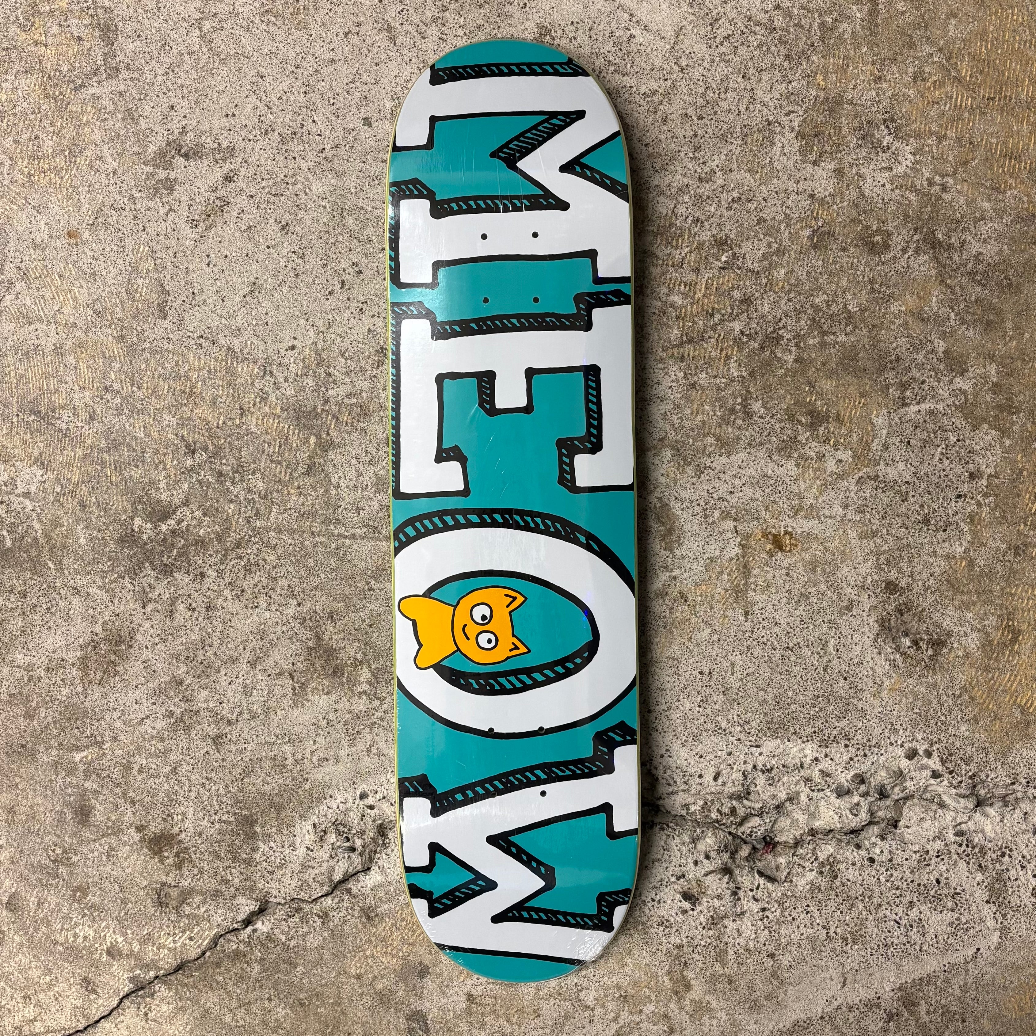 Meow Brand Logo Deck 7.75 (Teal) - 510 Skateboarding