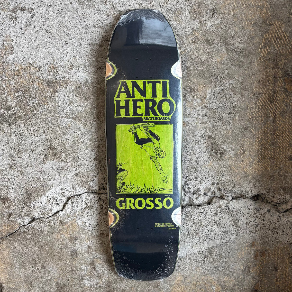 Grosso Black Wheel Wells Deck 9.25