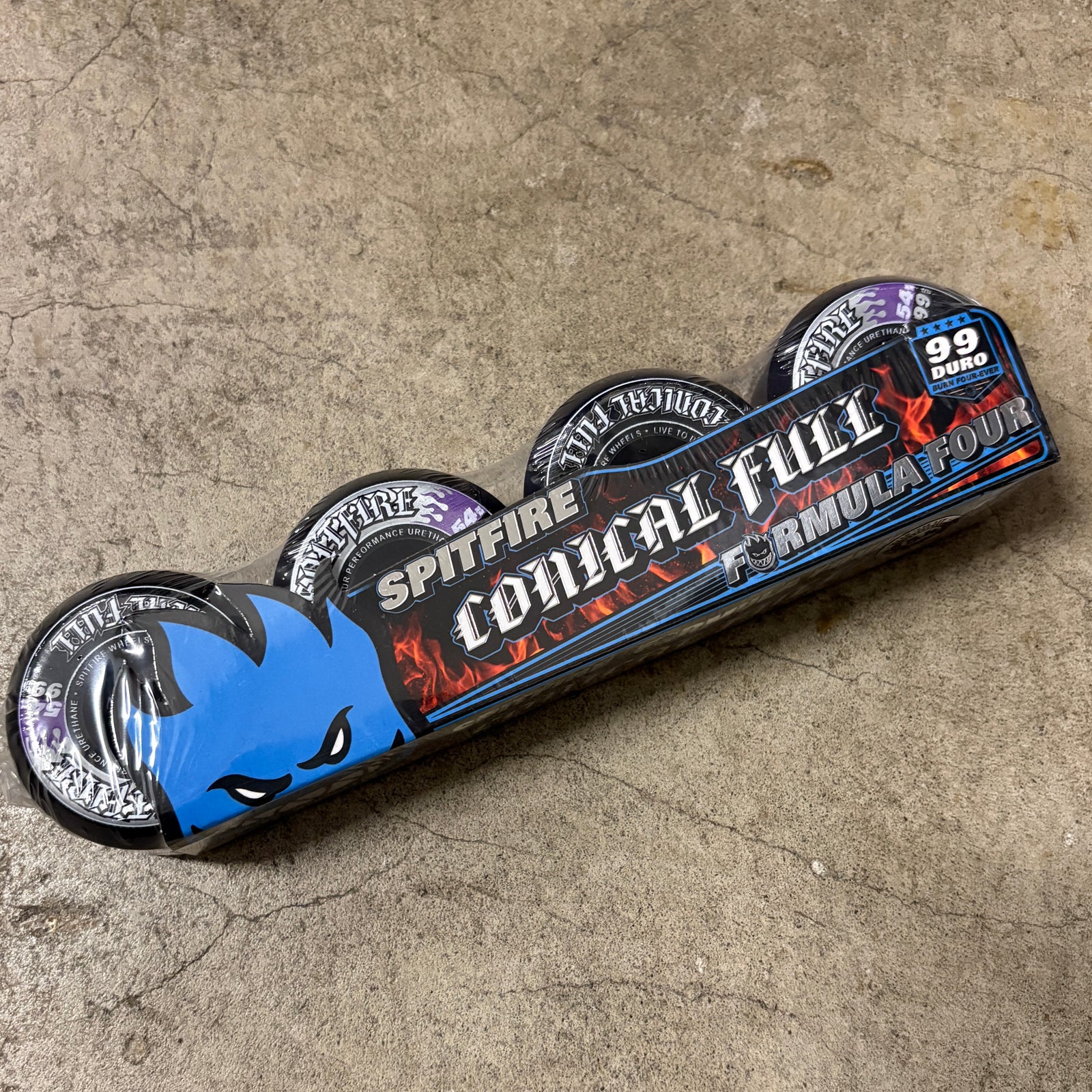 Spitfire Conical Full F499 Wheels (Black) 54mm