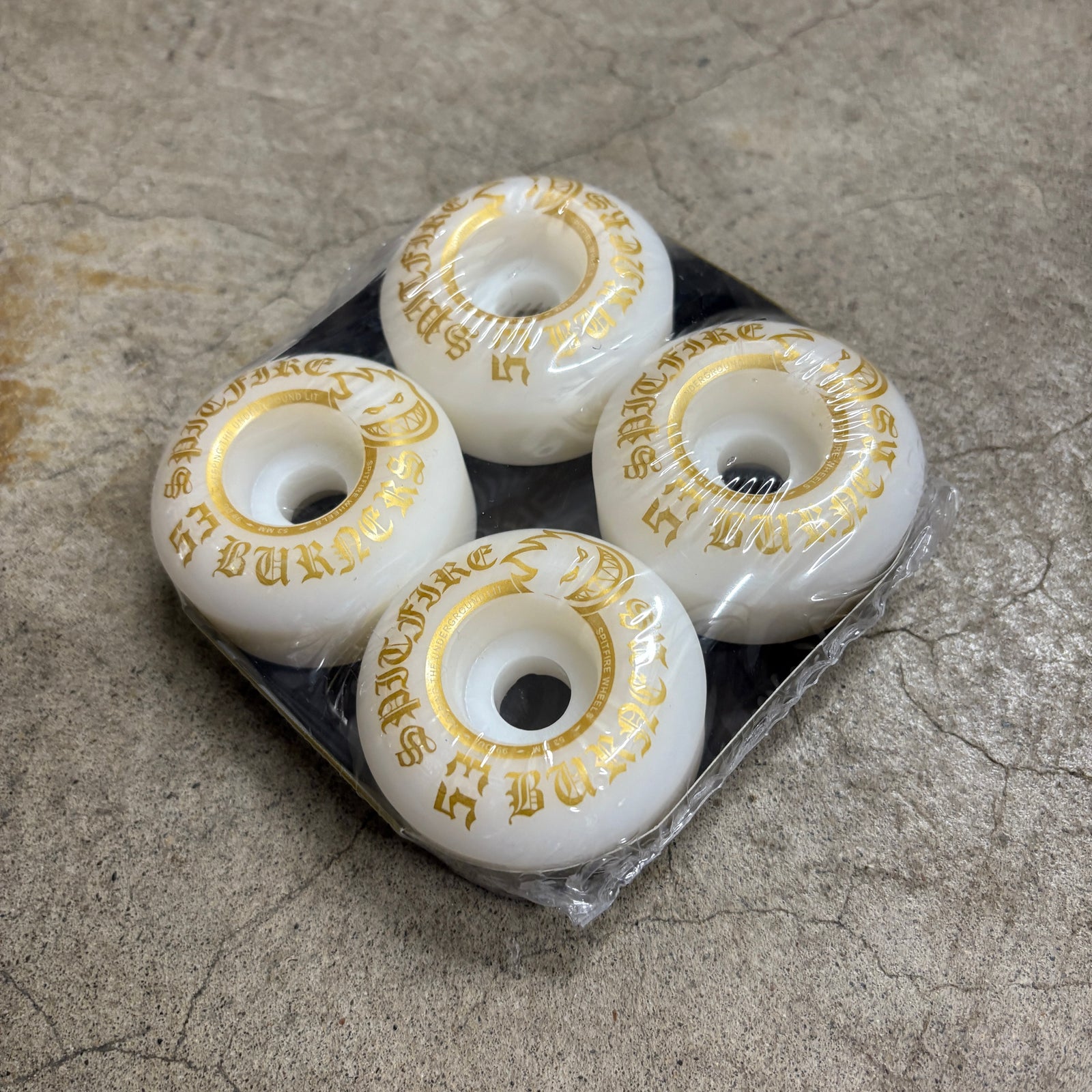  - Spitfire Burner Wheel 53mm (Gold/white)