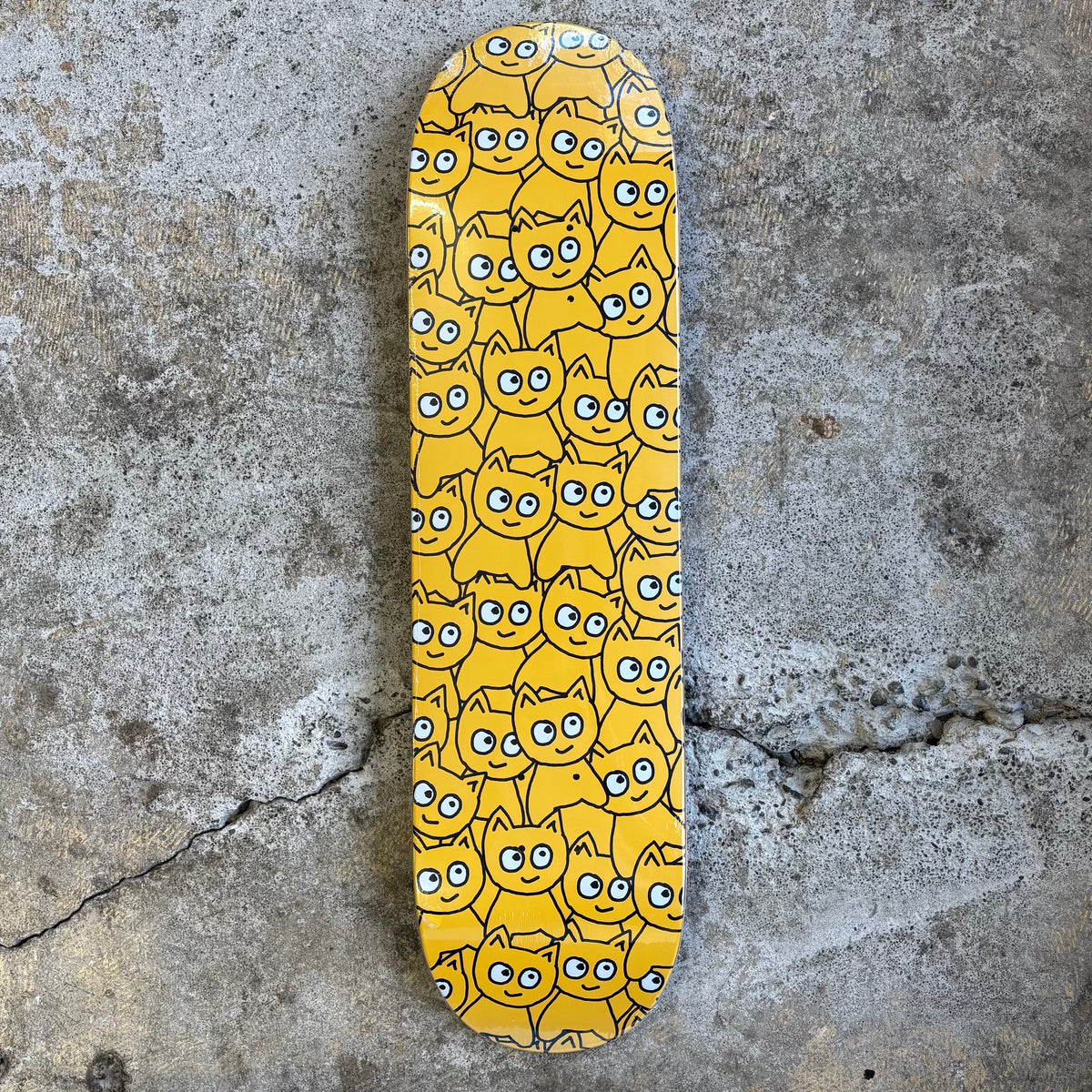 Meow Sticker Pile Deck 8.25 (Yellow)