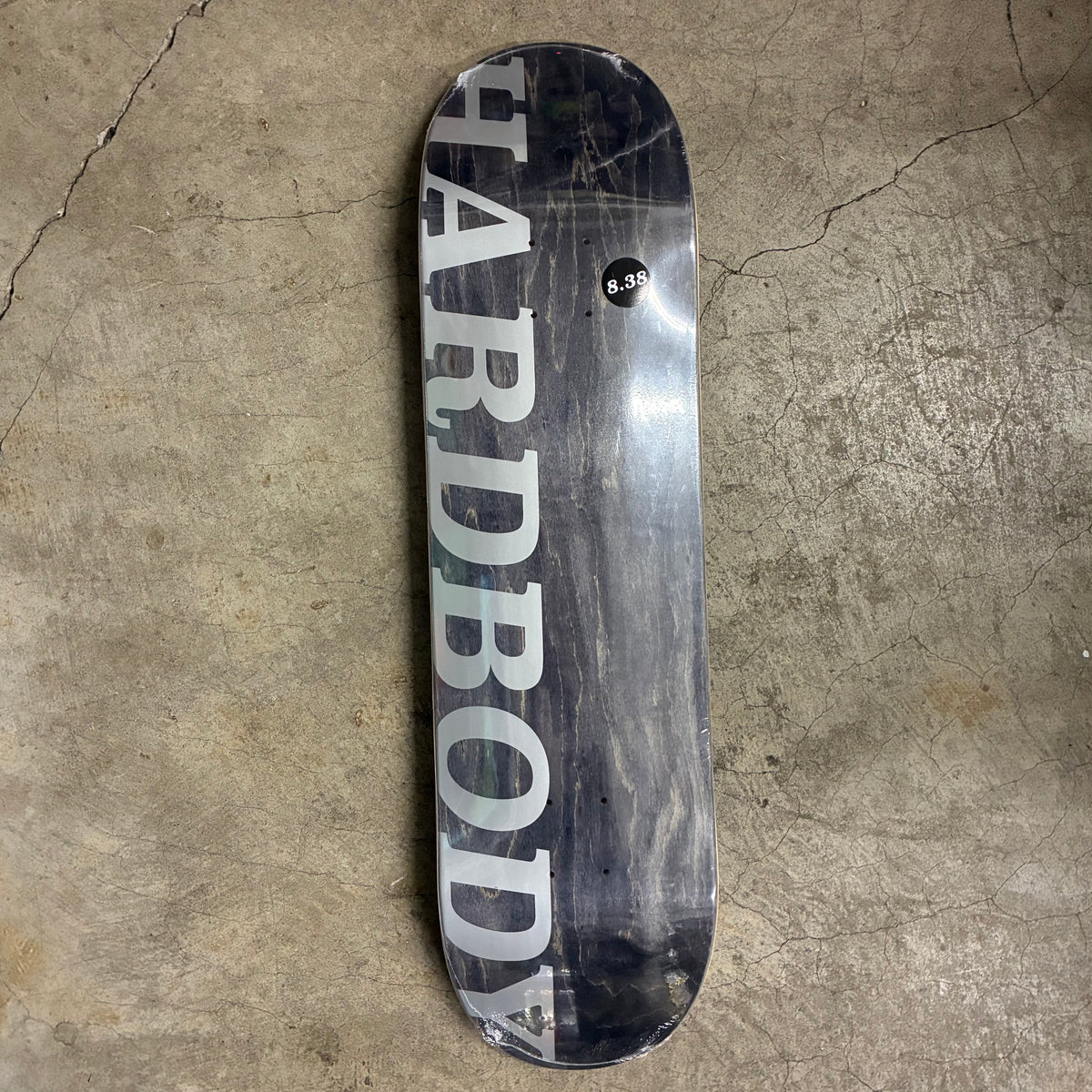 Hardbody Silver Logo Deck 8.38