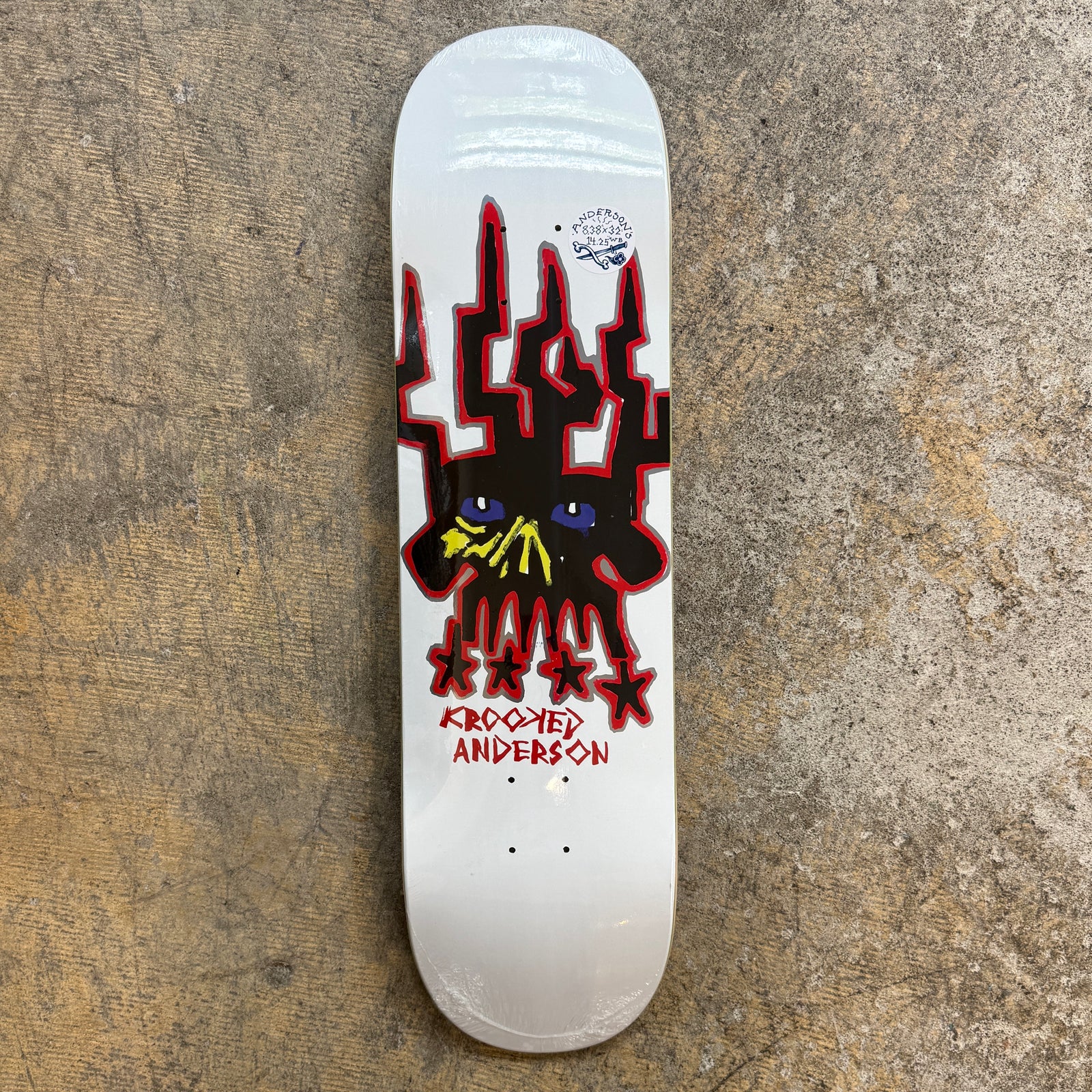 Krooked Manderson Skull King Deck 8.38