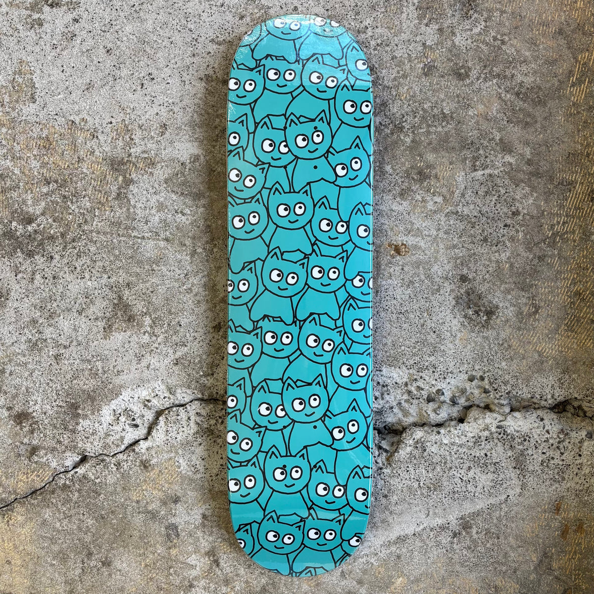 Meow Sticker Pile Deck 8.0 (Teal)