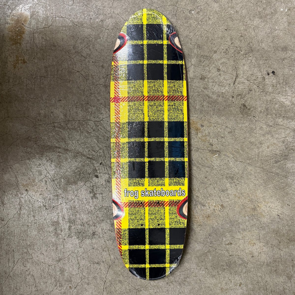 Frog Plaid Micro Piper Deck 7.75
