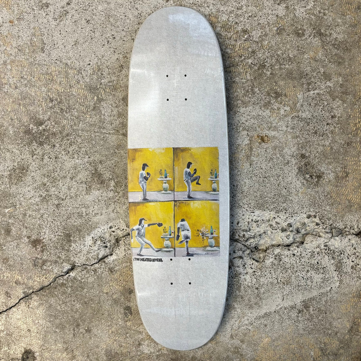 Heated Wheel Fastball 90s Egg Shape Deck 9.25