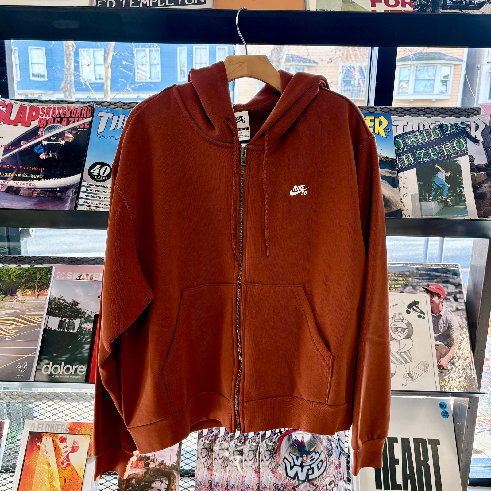  - Fleece Zip Up (Redwood)