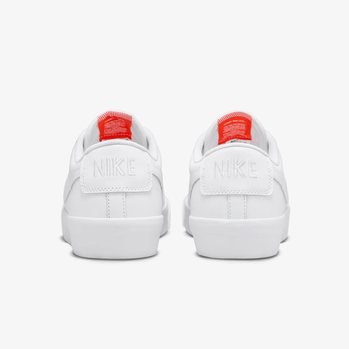 White Leather Blazer Low Skate Shoe by Nike SB