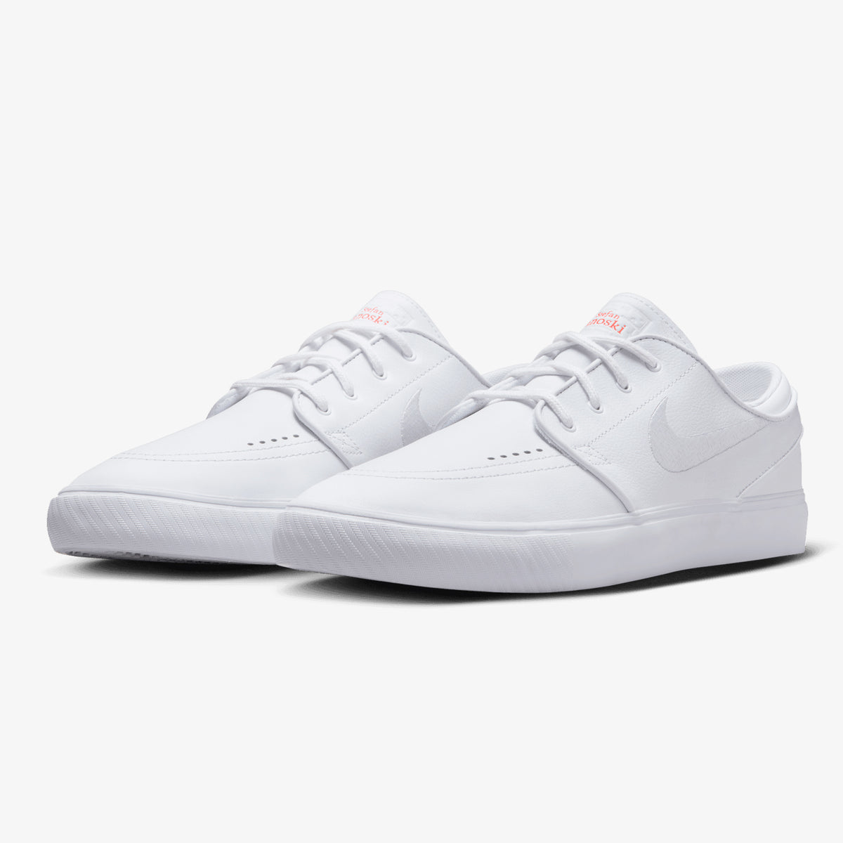 White Leather Janoski Skate Shoe by Nike SB