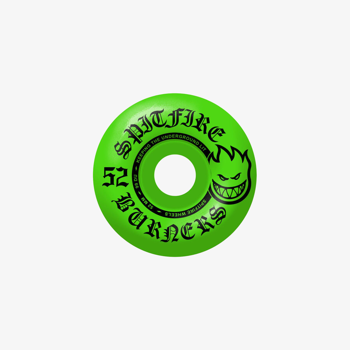 Spitfire Burner Wheel 52mm (Green Dipped)