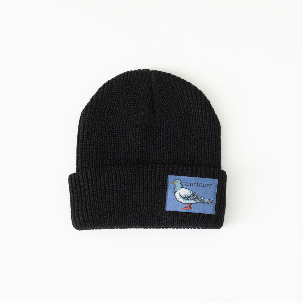 Lil Pigeon Cuff Beanie (Black)