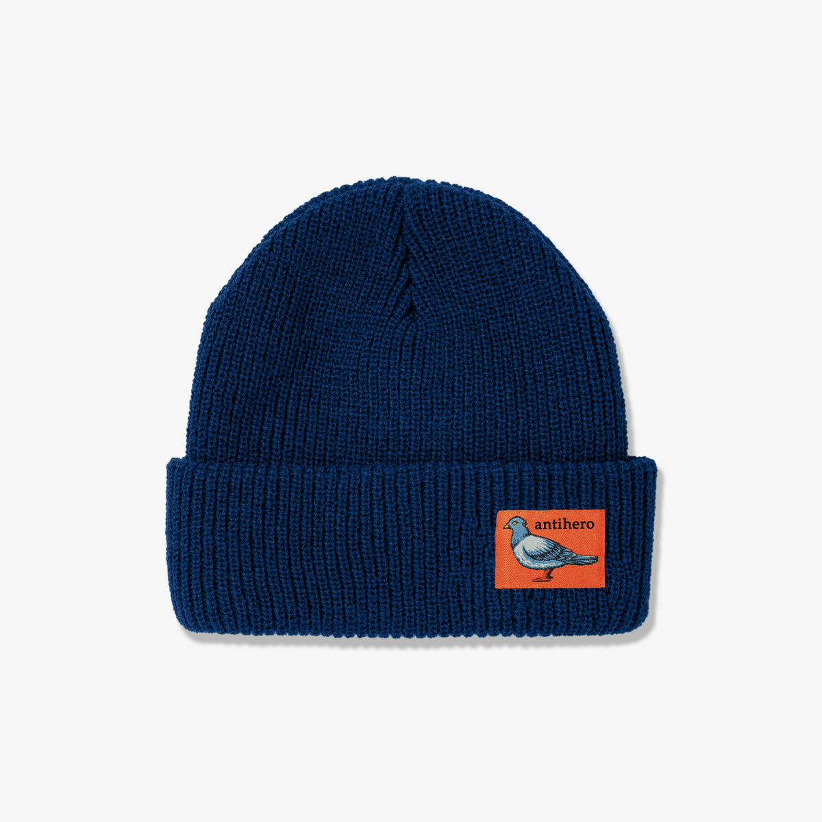 Antihero Lil Pigeon Beanie (Navy/Orange)
