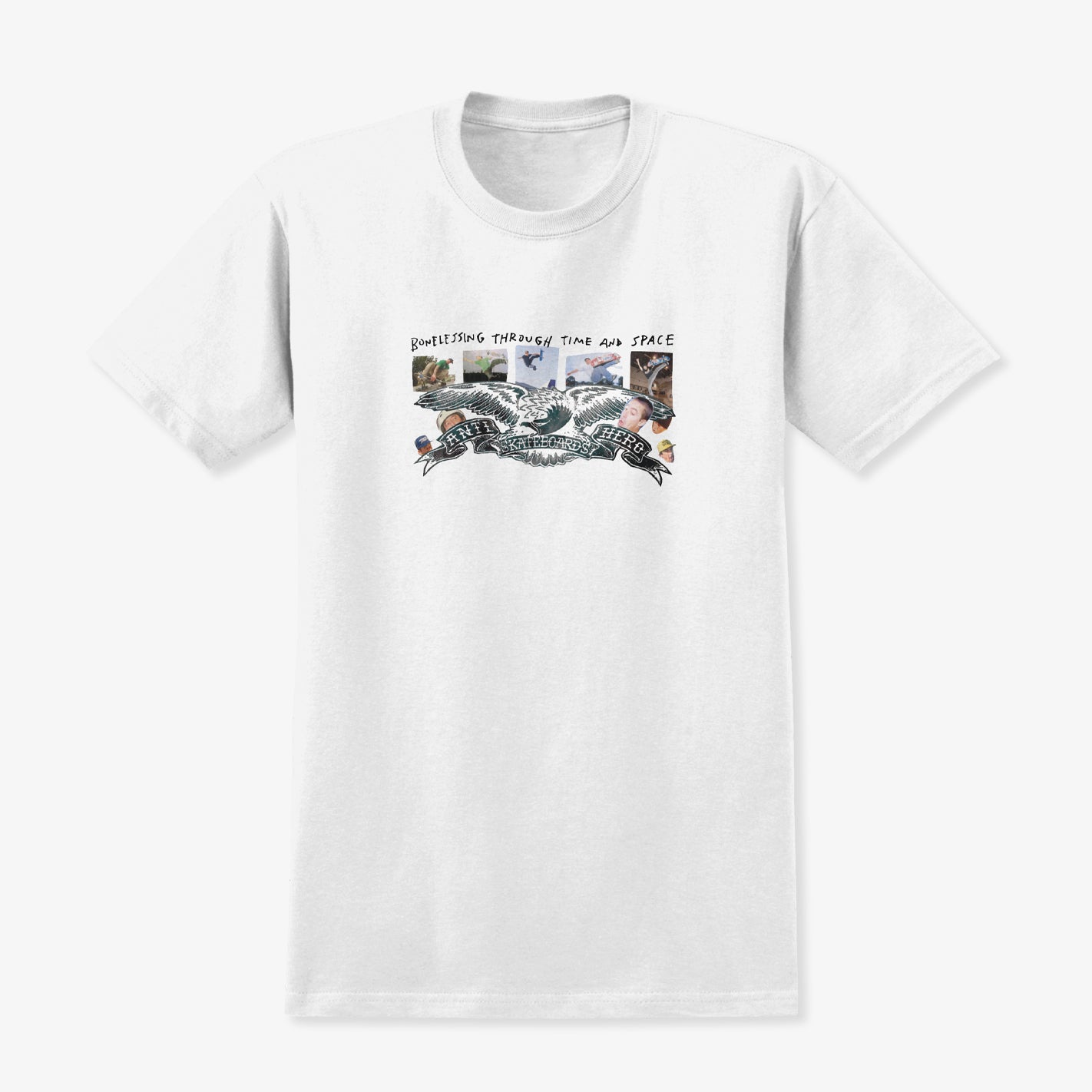 Bonelessing Space Photo Tee (White) - 510 Skateboarding