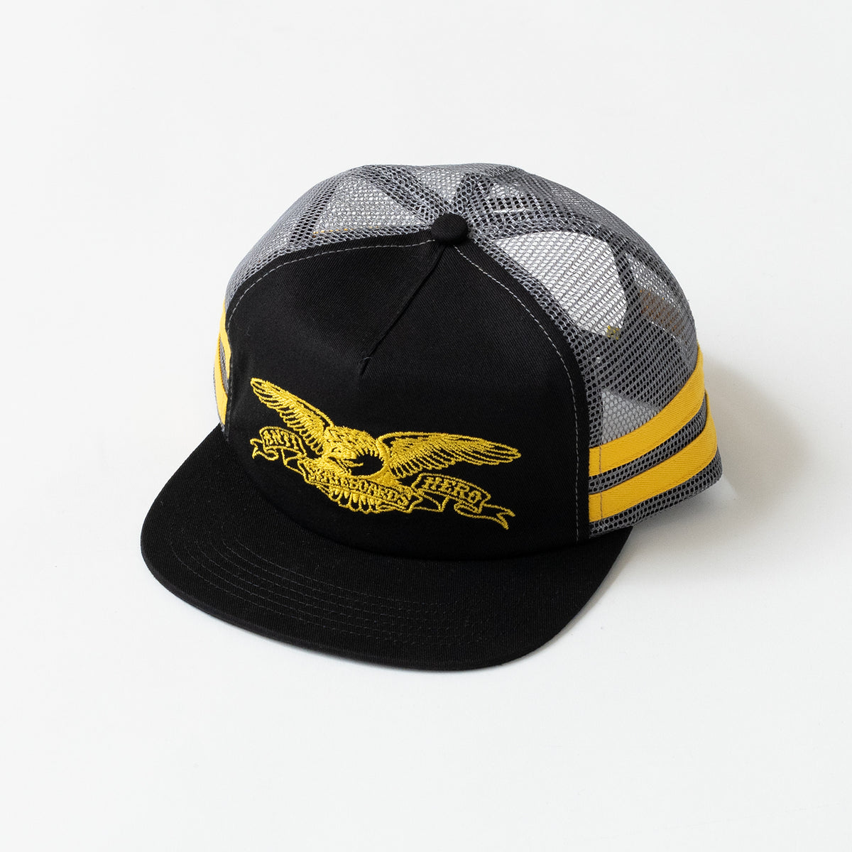  - Antihero Basic Eagle Snapback (Black/Charcoal/Yellow)