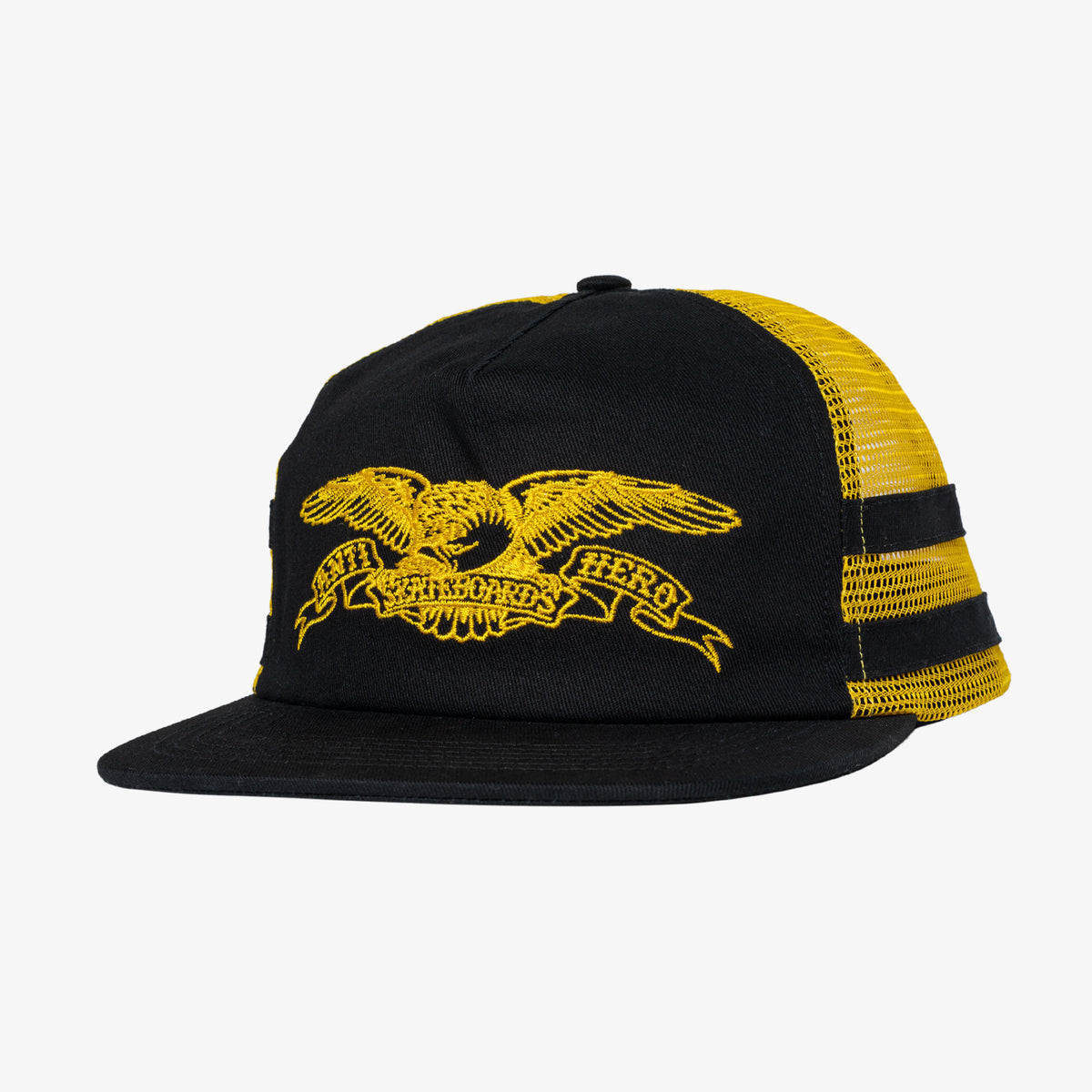 Antihero Basic Eagle Snapback (Black/Yellow)