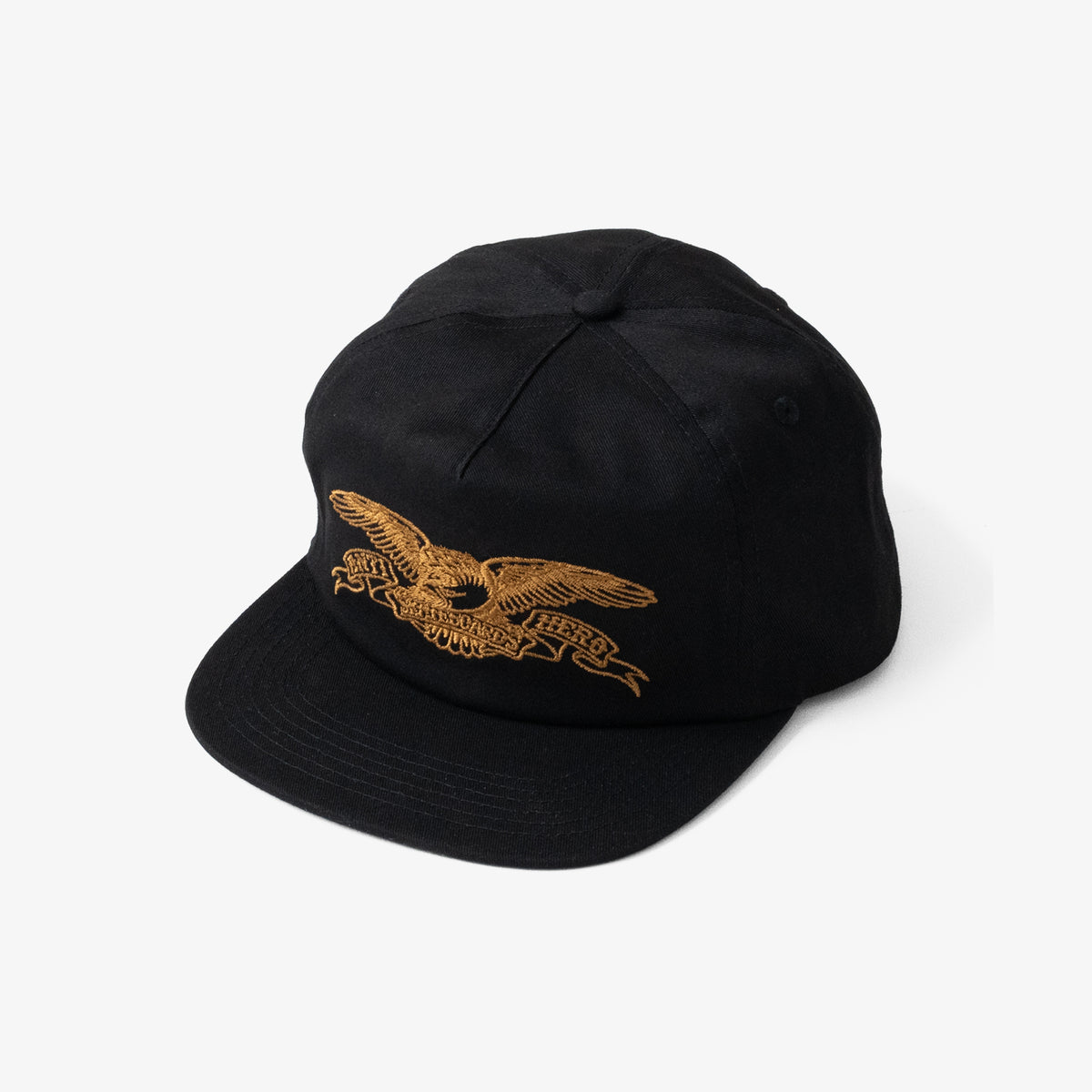 Antihero Basic Eagle Snapback (Black/Gold)