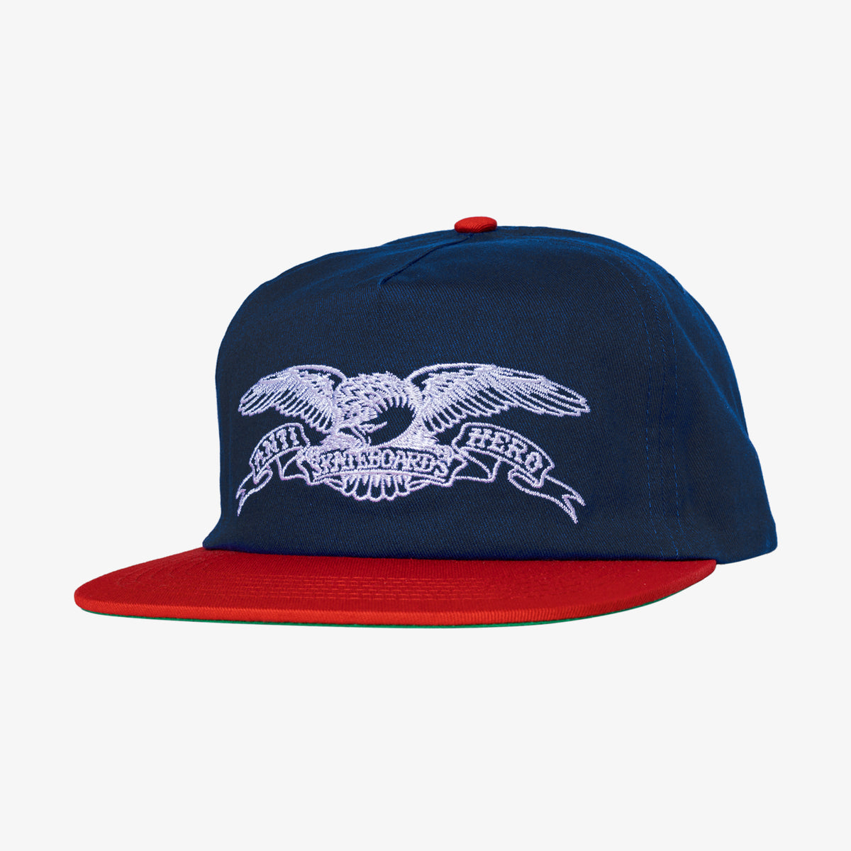 Antihero Basic Eagle Snapback (Navy/Red)
