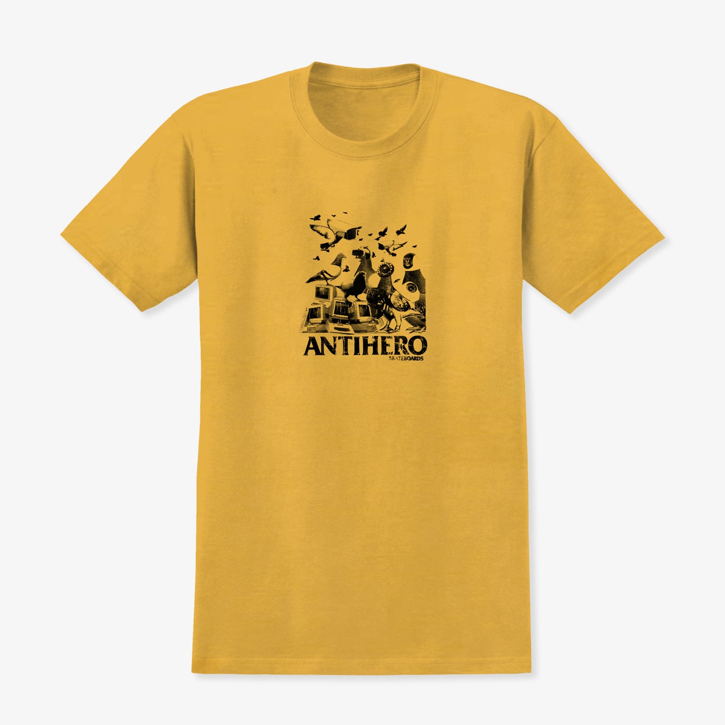  - Pigeon Intelligence Tee (Mustard)