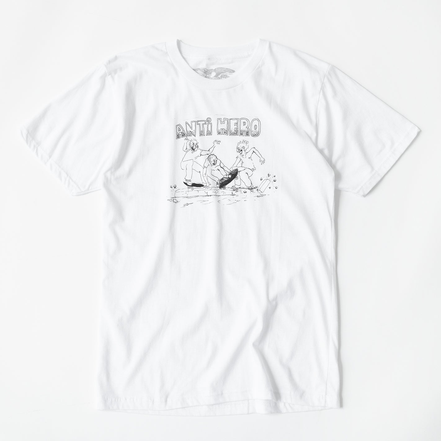 Antihero Curb Pit Tee (White/Black) - 510 Skateboarding