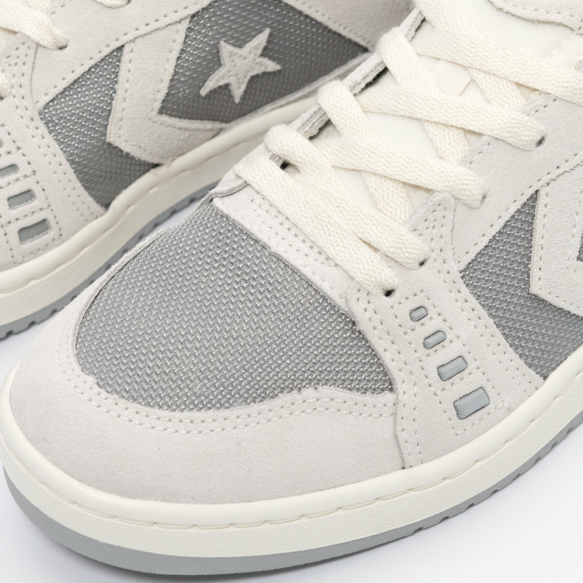 Converse AS-1 Pro made with a light grey suede and dark grey mesh upper