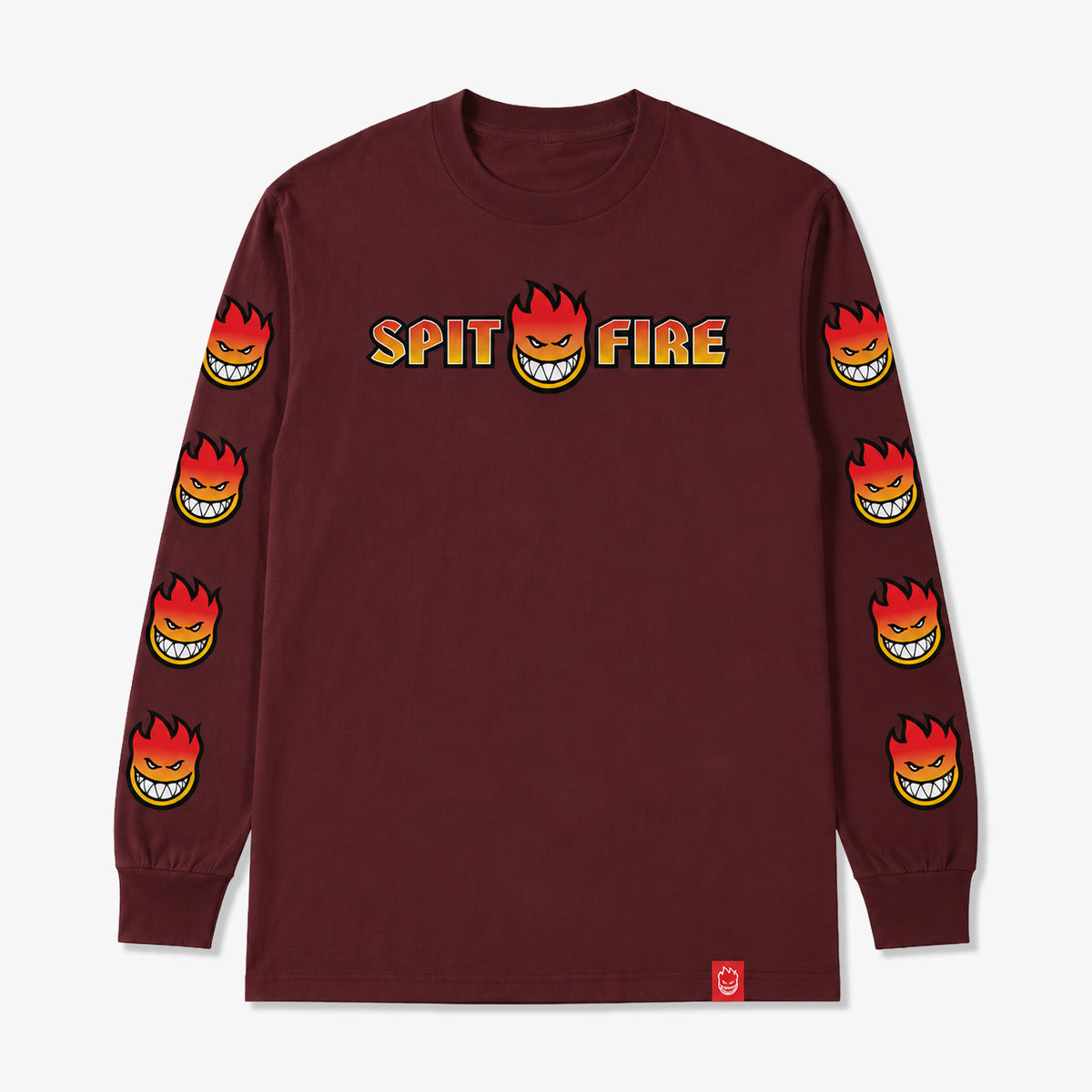Spitfire Bighead Fade Fill L/S (Maroon)