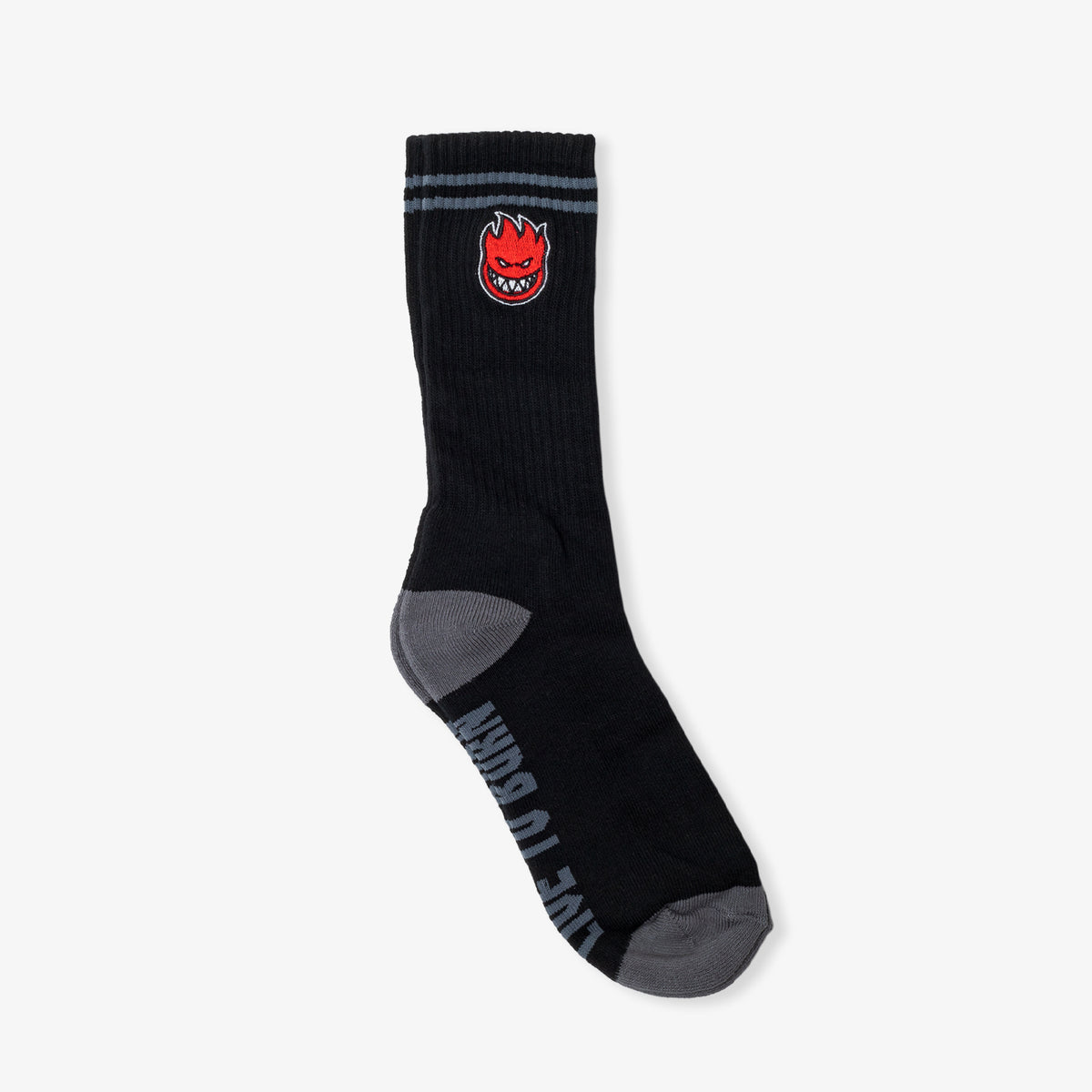 Big Head Fill EMB Socks (BLK/CHR/RED)