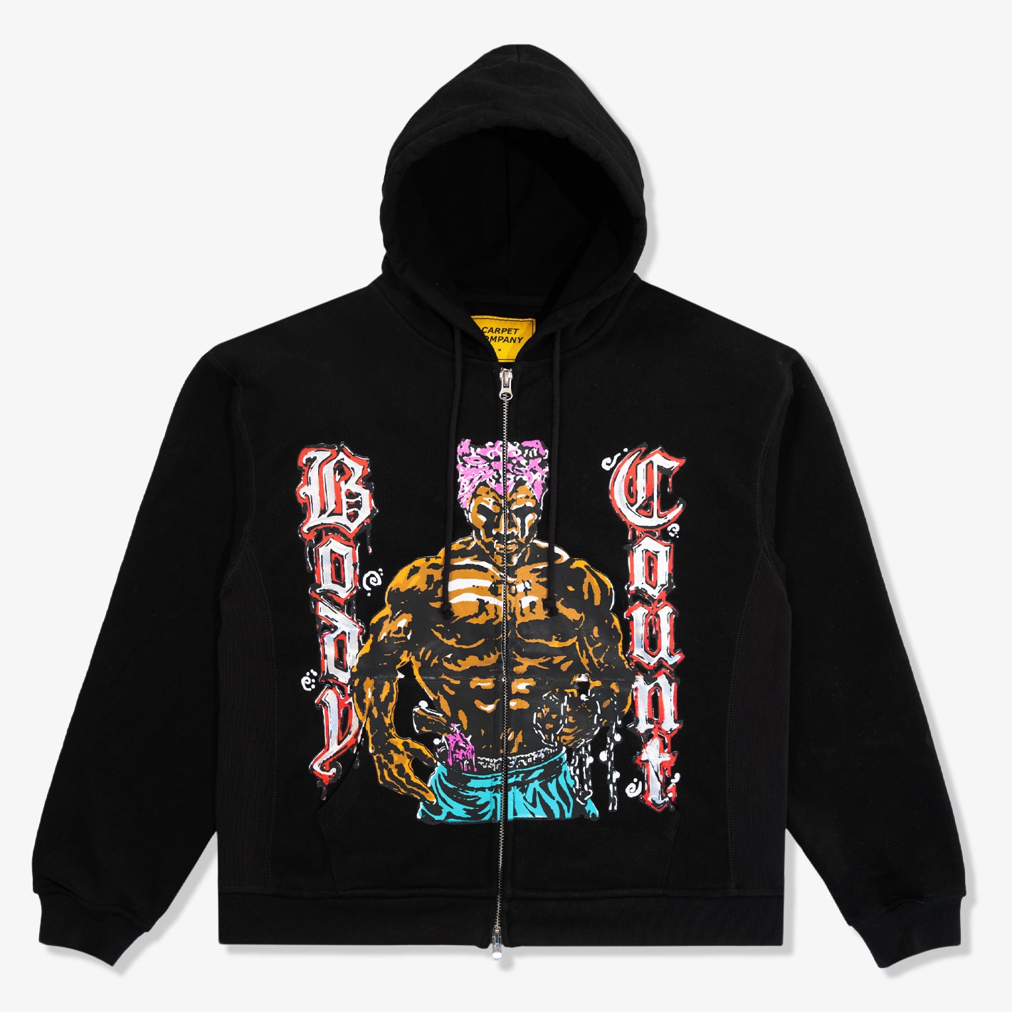 Carpet Body Count Zip Hoodie (Black) - 510 Skateboarding