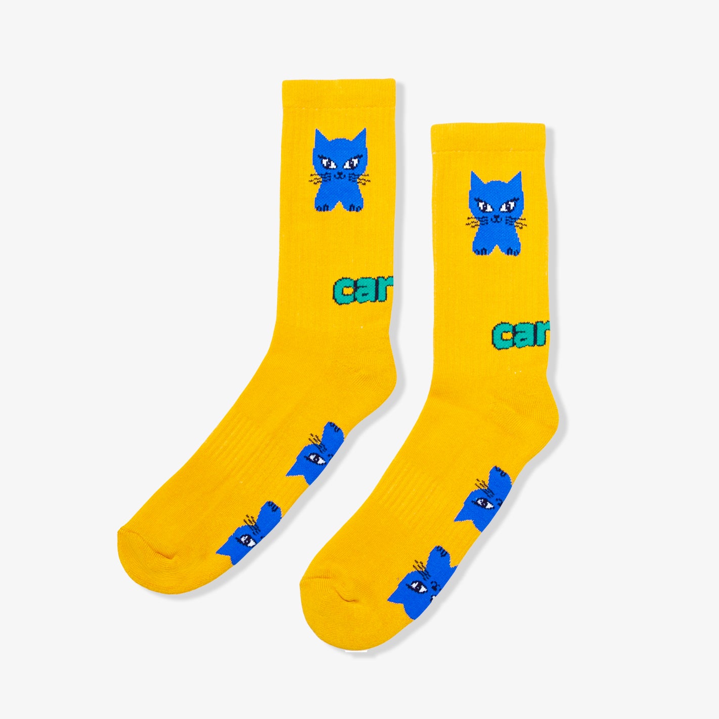  - Cat Socks (Yellow)