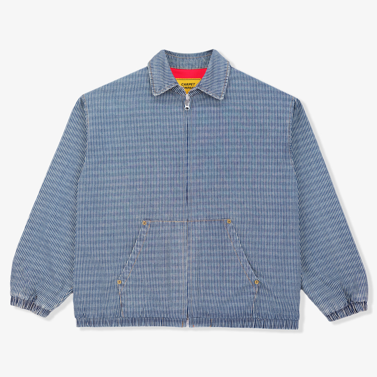 Carpet Company Pinstripe Denim Work Jacket (Dark)