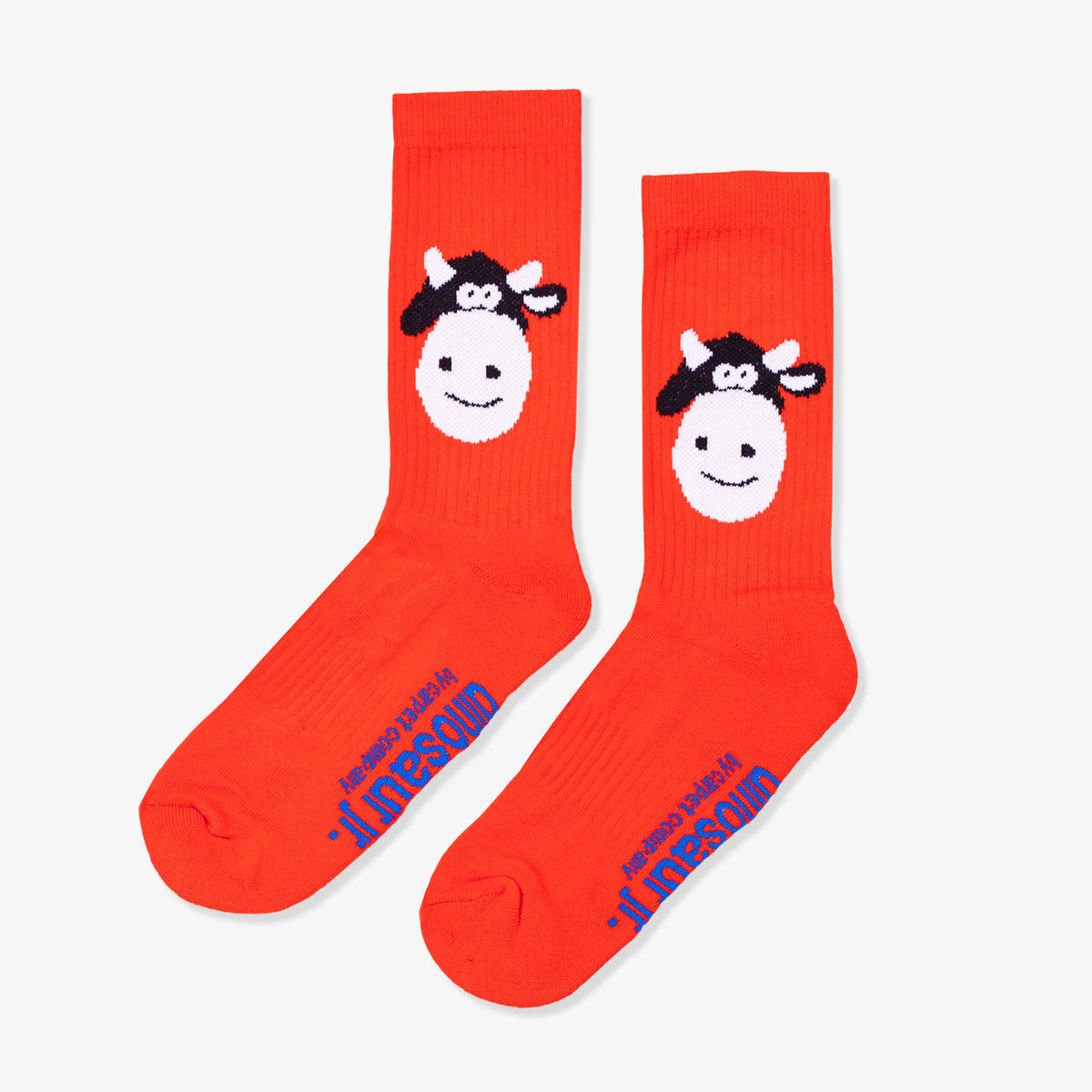 Carpet Dino Jr Cow Sock (Red)