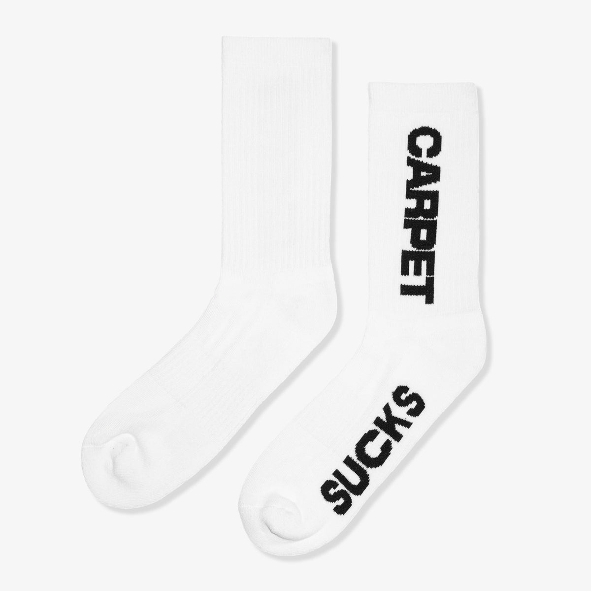 Carpet Sucks Sock (White)