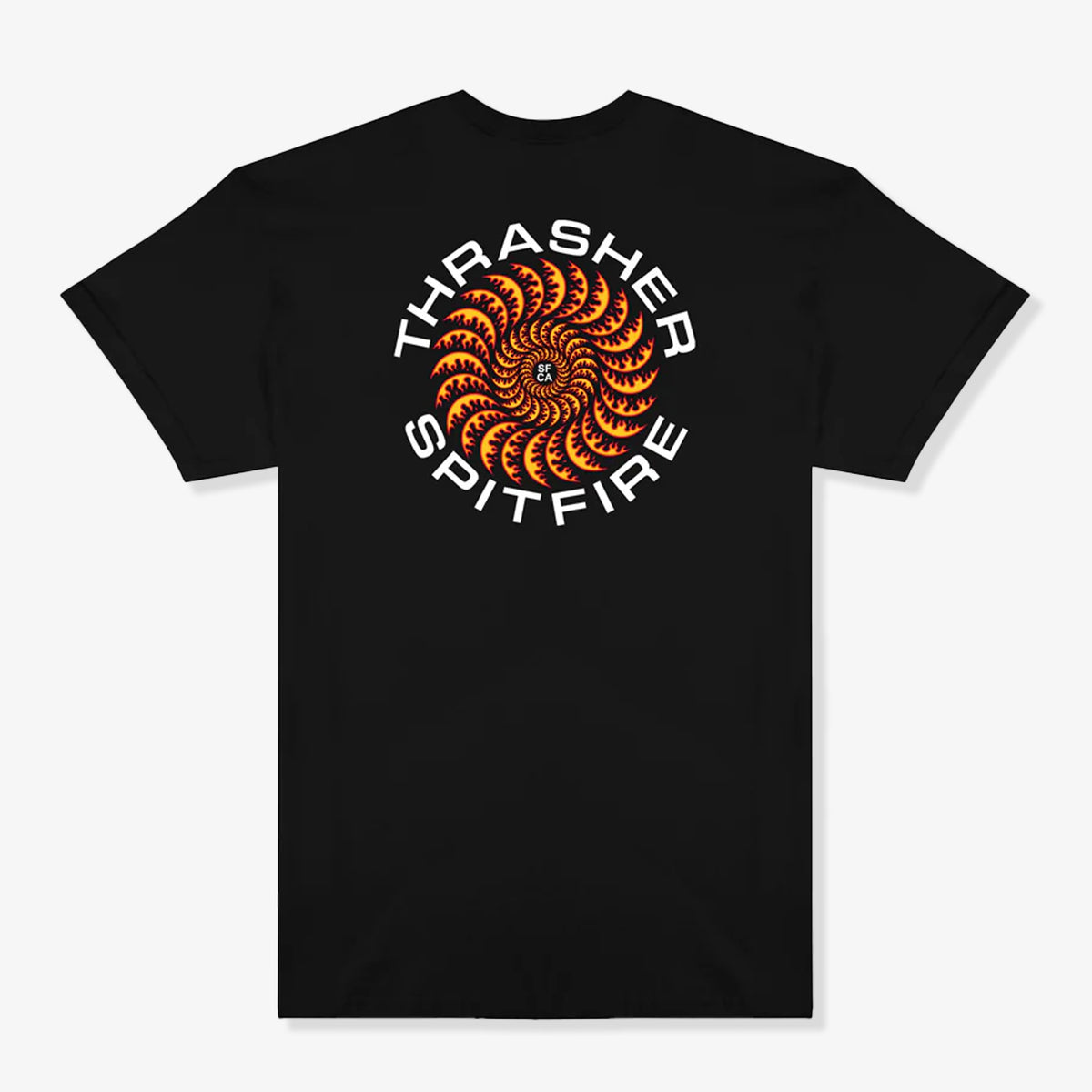 Thrasher X Spitfire Classic Swirl Tee (Black)
