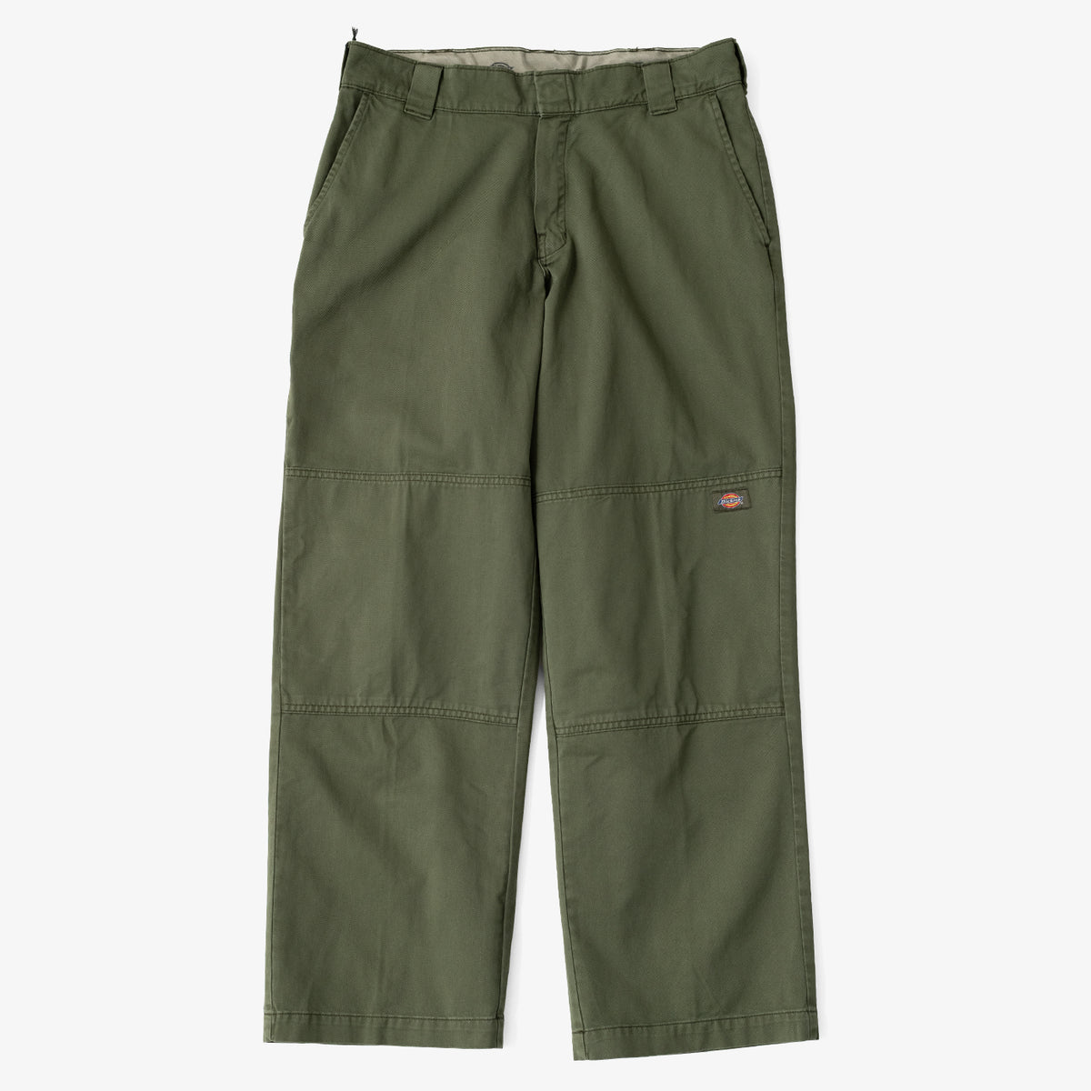 Dickies Worn In Double Knee Work Pant (Green)