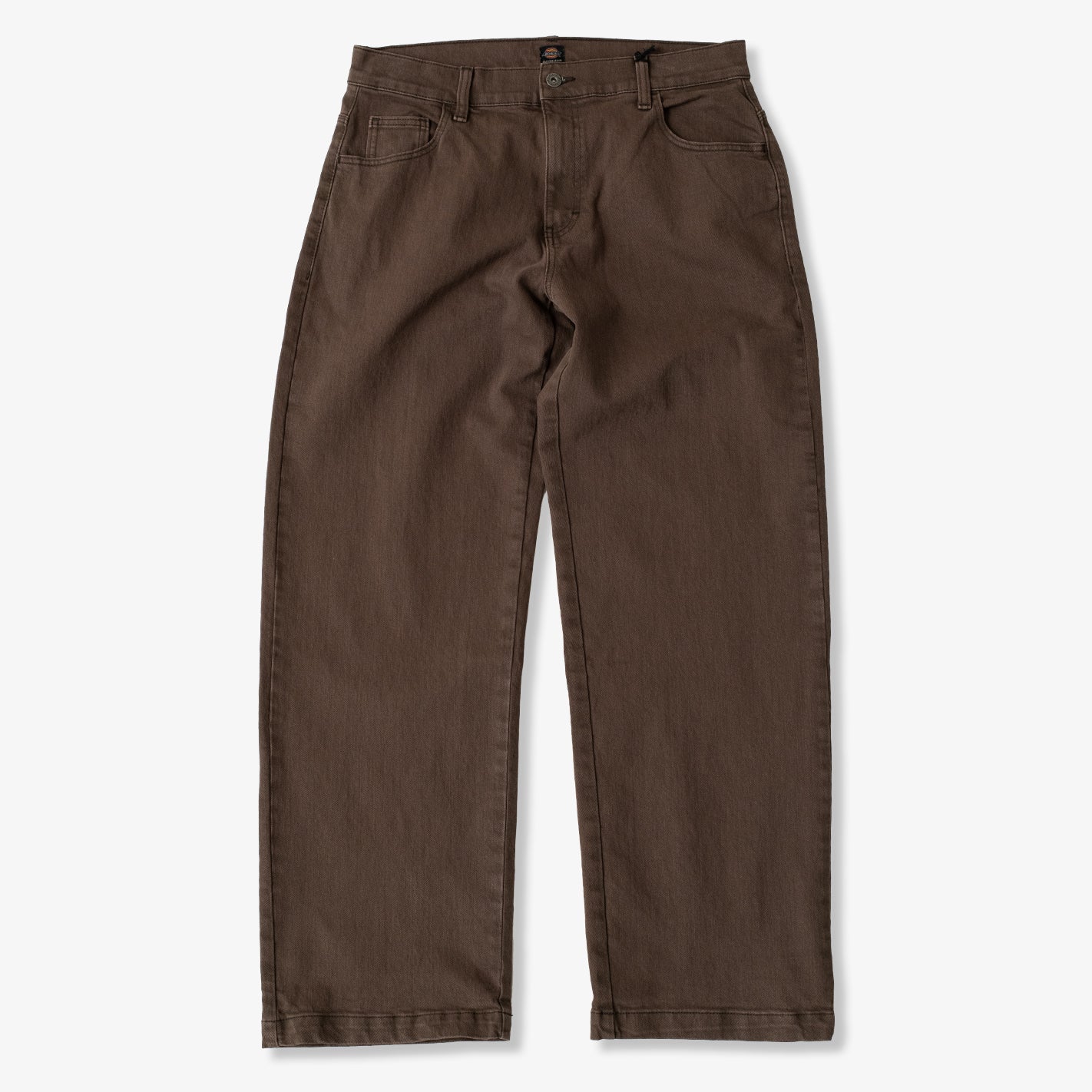  - Loose Denim Pants (Dark Brown)