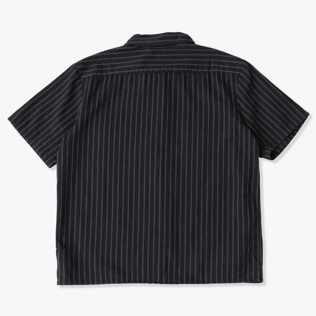 Dickies Worn In Striped Work Shirt (Black)
