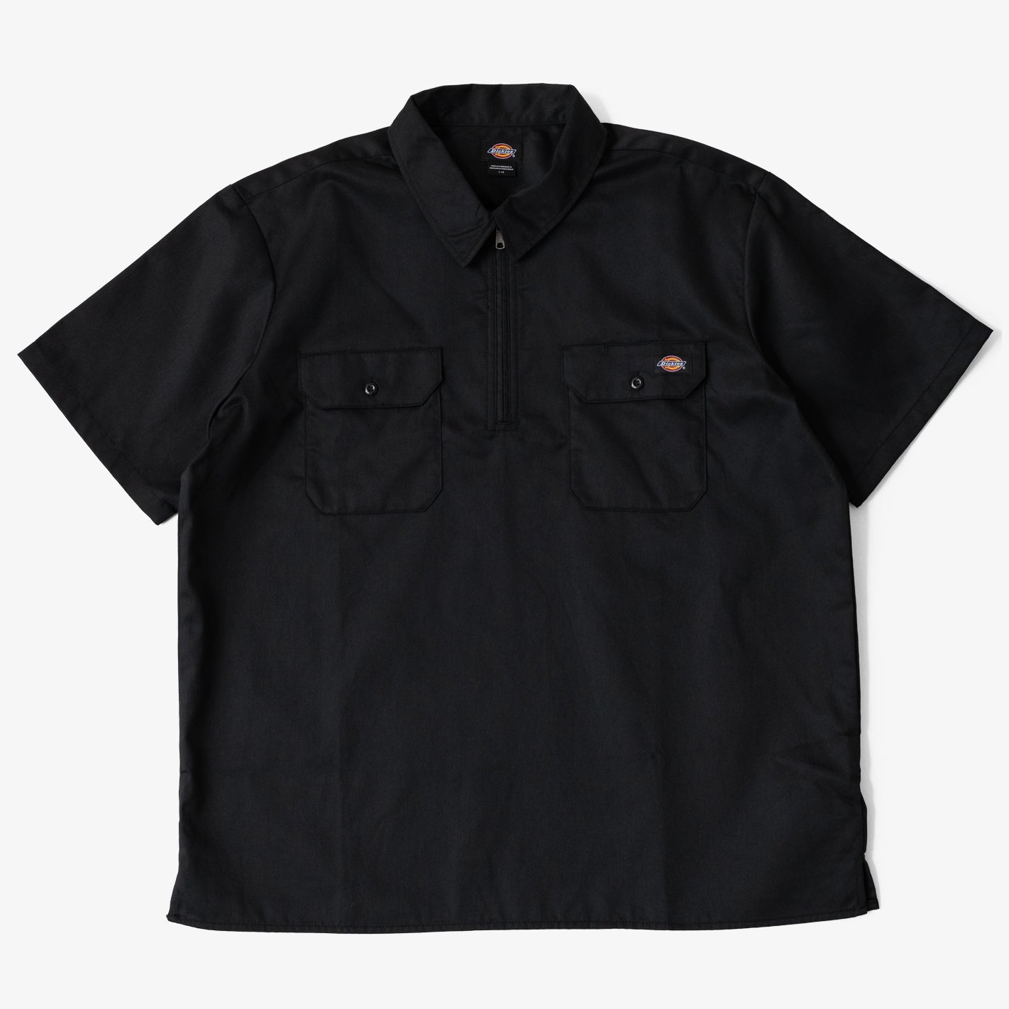 Dickies 1/4 Zip Work Shirt (Black) - 510 Skateboarding