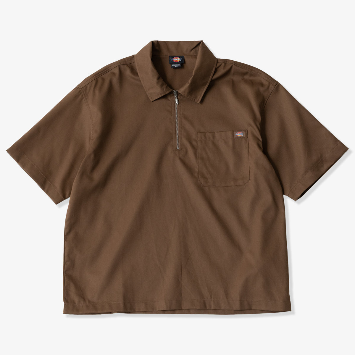 Dickies Cadiz 1/4 Zip S/S Shirt (Brown)