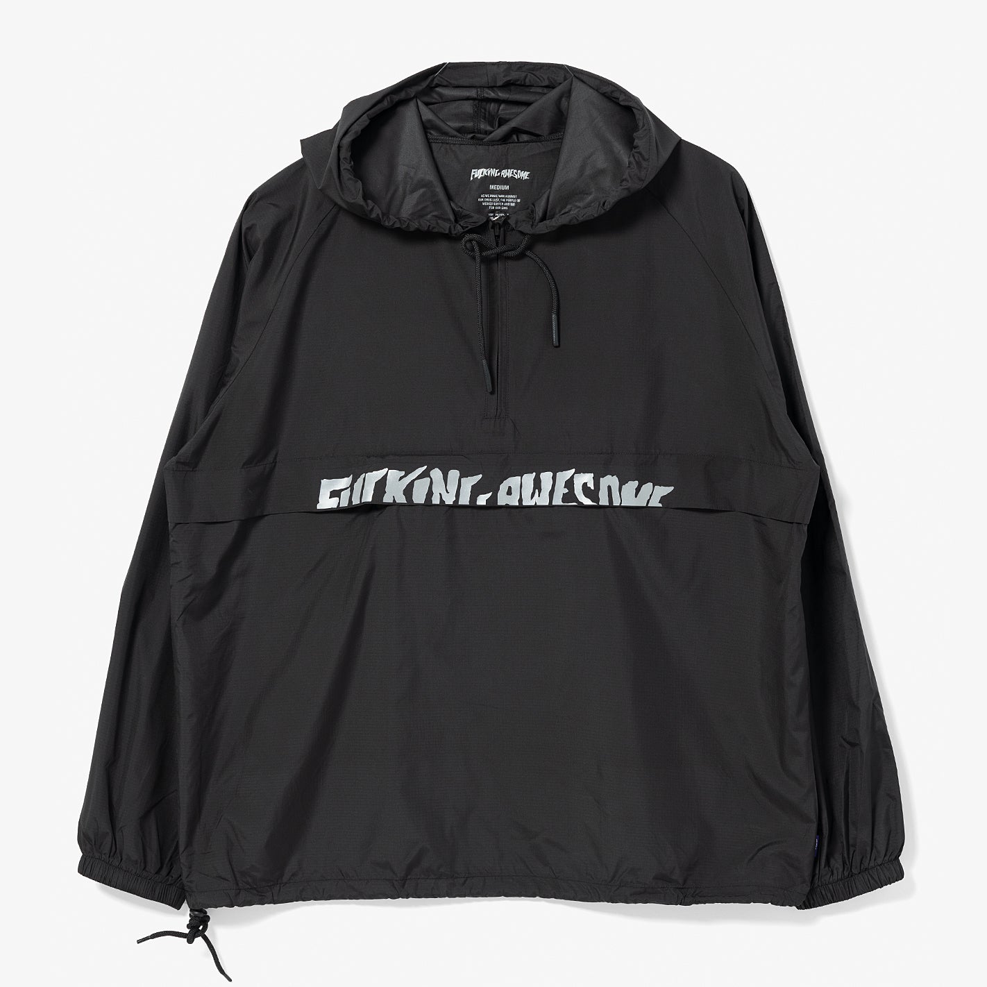 Cut Off Anorak Pullover (Black)