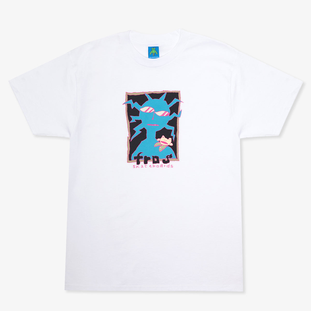 Shoulder Frog T-Shirt (White)