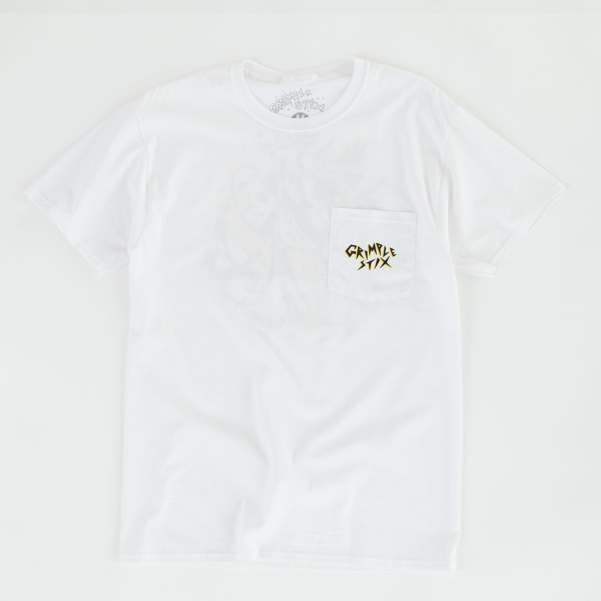 Grimplestix Pocket Tee (white)