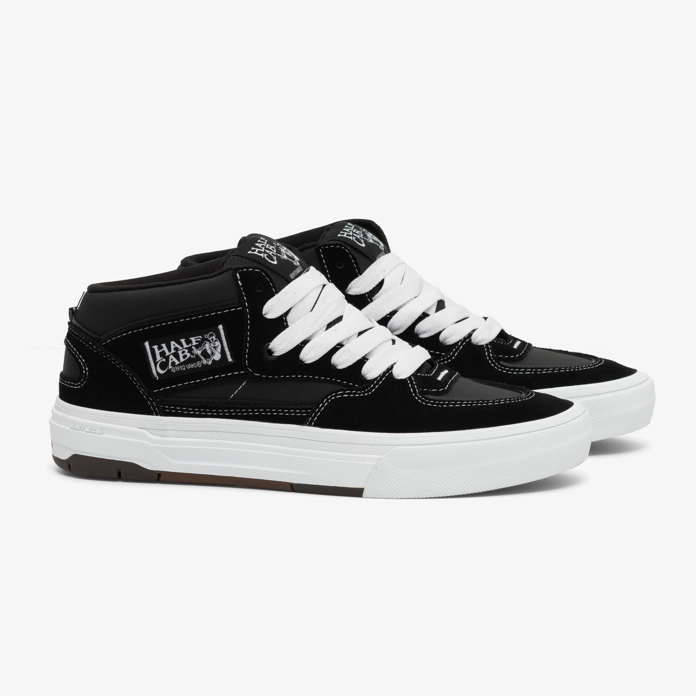 Vans Skate Half Cab Wafflecup (Black/White) - 510 Skateboarding